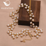 Xlentag Pearl Choker Necklace Women Wedding Fine Jewelry