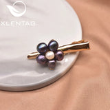 Natural Freshwater Pearl Flower Clip Retro Gift Jewelry GH0055
