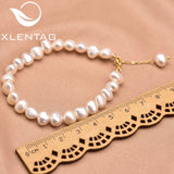 Natural Pearl Chain Bracelet Retro Jewelry Gift for Women