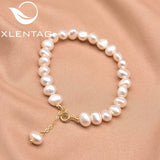 Xlentag Pearl Chain Bracelet Retro Jewelry Gift GB0967