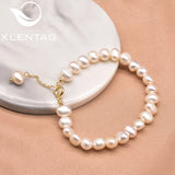 Natural Pearl Chain Bracelet Retro Jewelry Gift for Women