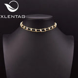 Xlentag Freshwater Pearl Set Necklace Brass 18k Plated Woman Wedding Jewelry
