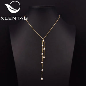 Freshwater Pearl Tassel Pendant Necklace Adjustable Women's Bracelet