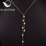 Freshwater Pearl Tassel Pendant Necklace Adjustable Women's Bracelet