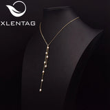 Freshwater Pearl Tassel Pendant Necklace Adjustable Women's Bracelet