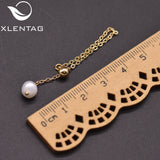 Freshwater Pearl Chain Link Female Ring Wedding Party Gift Jewelry