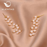 Natural Freshwater Pearl Tassel Earrings for Women GE0908C