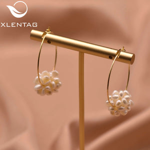 Freshwater Pearl Butterfly Shape Stud Earrings GE1001A