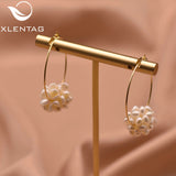 Freshwater Pearl Butterfly Shape Stud Earrings GE1001A