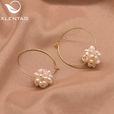 Freshwater Pearl Butterfly Shape Stud Earrings GE1001A