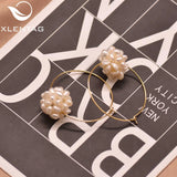 Freshwater Pearl Butterfly Shape Stud Earrings GE1001A