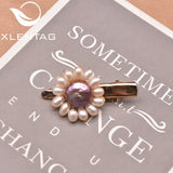 Pearl Sun Flower Hairpin - Woman Birthday Gift