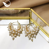 Freshwater Pearl Earrings Wedding Party Jewelry
