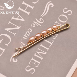 Freshwater Purple Pearl Hairpin Stylish Gift Jewelry