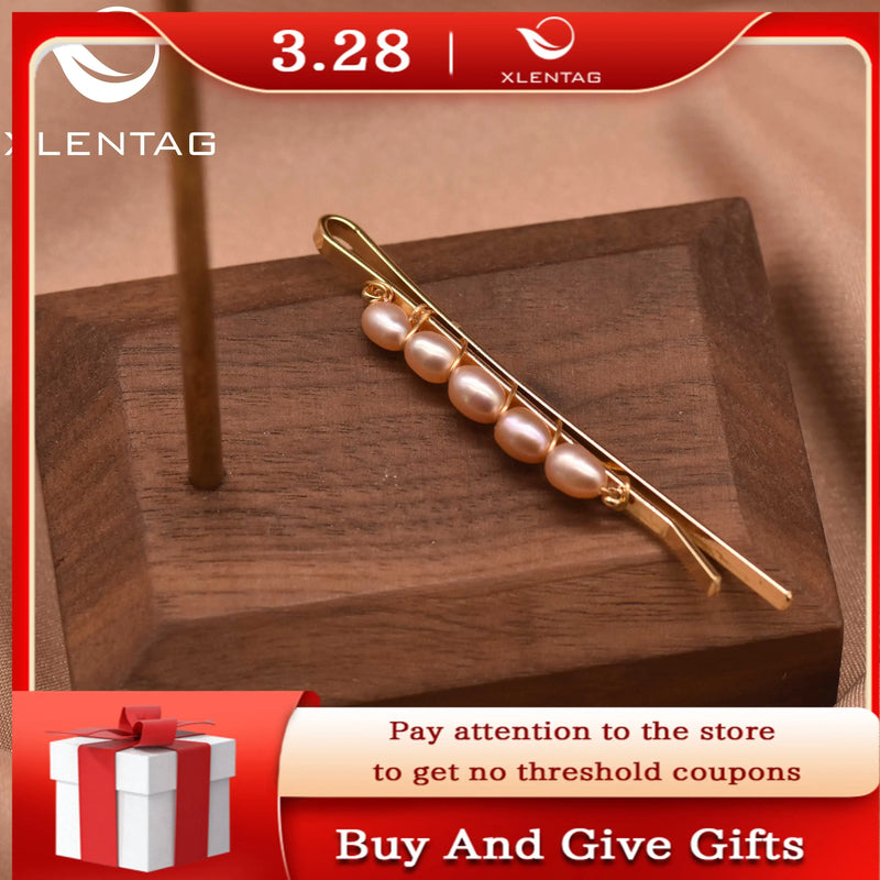 Freshwater Purple Pearl Hairpin Stylish Gift Jewelry