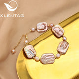 Vintage Tahitian Baroque Pearl Pendant Bracelet