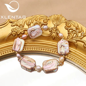 Vintage Tahitian Baroque Pearl Pendant Bracelet