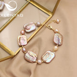 Vintage Tahitian Baroque Pearl Pendant Bracelet