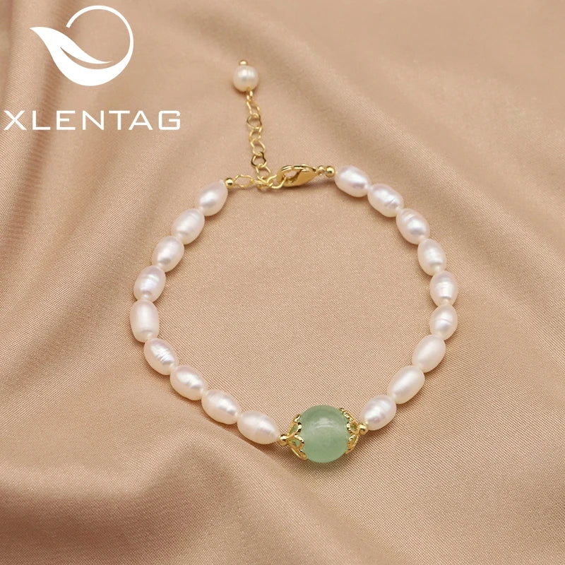 Xlentag Freshwater Pearls Women's Adjustable Bracelets Thanksgiving