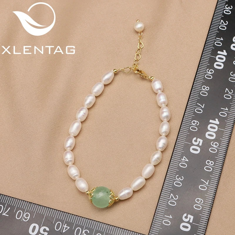 Xlentag Freshwater Pearls Women's Adjustable Bracelets Thanksgiving
