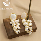 Natural Pearls Woman Stud Earrings Fine Jewelry Anniversary