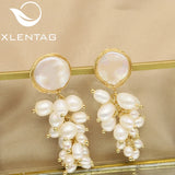 Natural Pearls Woman Stud Earrings Fine Jewelry Anniversary
