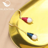 Xlentag Asymmetrical Christmas Drop Earrings GE1142