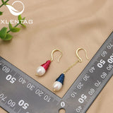 Xlentag Asymmetrical Christmas Drop Earrings GE1142