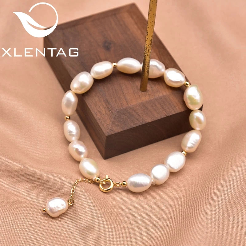 Natural Pearl Beaded Friendship Bracelet Jewelry GB0966
