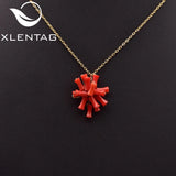 925 Silver Coral Suit Set Women's Wedding Jewelry GN0279