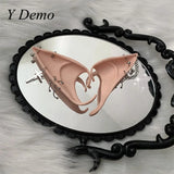 Gothic Rivets Cross Chains Women's Elf Ears Silicon Party Accessory