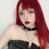 Punk Heart Buckle Women Necklace Rock Leather Rope Chains
