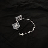 Punk Rock Cross Chains Choker Streetwear Necklace