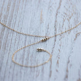 Y Necklace Long Bead Necklace Jewelry Choker s925 Silver Filled Pendants Collar