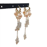 Y.YING Freshwater Pearl Dangle Earrings - Cloud Hoop Jewelry Women