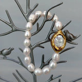 Y.YING Cultured Rice Pearl Keshi Pearl Bracelet