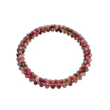 AAA Grade Natural Tourmaline Stretch Elastic Bracelet Gemstone Jewelry