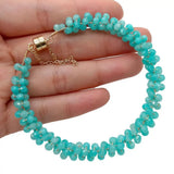 Y?YING 4mm Peruvian Amazonite Bracelet for Women