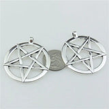 Vintage Jewelry Faith Star Pentagram Dangle Charms Pendant