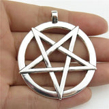 Vintage Jewelry Faith Star Pentagram Dangle Charms Pendant