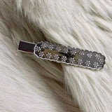 Y2K Metal Hairpin Charm Crystal Water Drop Pendant Hairwear Jewelry