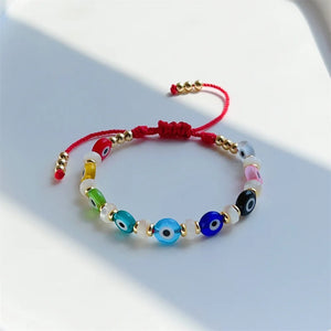 Y2K Evil Eye Beaded Bracelet for Women Gift Jewelry Lucky Femme