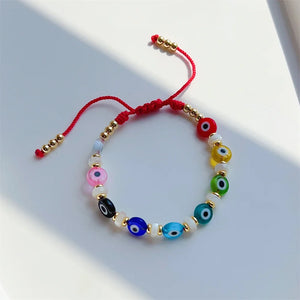 Y2K Evil Eye Beaded Bracelet for Women Gift Jewelry Lucky Femme