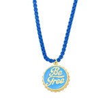 Y2K Beer Cap Necklace Enamel Pendant Choker Jewelry