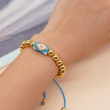 Y2K Bohemia Charm Bracelet Waterproof Beaded Summer Rope Chain Bangle for Women