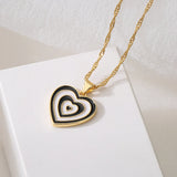 Y2K Candy Love Heart Pendant Necklace Choker Women Girls Children Fine Jewelry