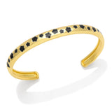 Y2K Enamel Flower Bracelet Bangle 18K Plated Party Jewelry Women