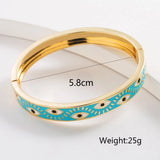 Y2K Evil Eye Bracelets For Women Trending Copper Plated Bangle Jewelry