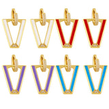 Y2K Triangle Geometric Drop Earring Candy Dripping Oil Ear Ring