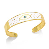 Y2K Evil Eye Cuff Bracelet Bangle Multicolor Eye Enamel Bracelet
